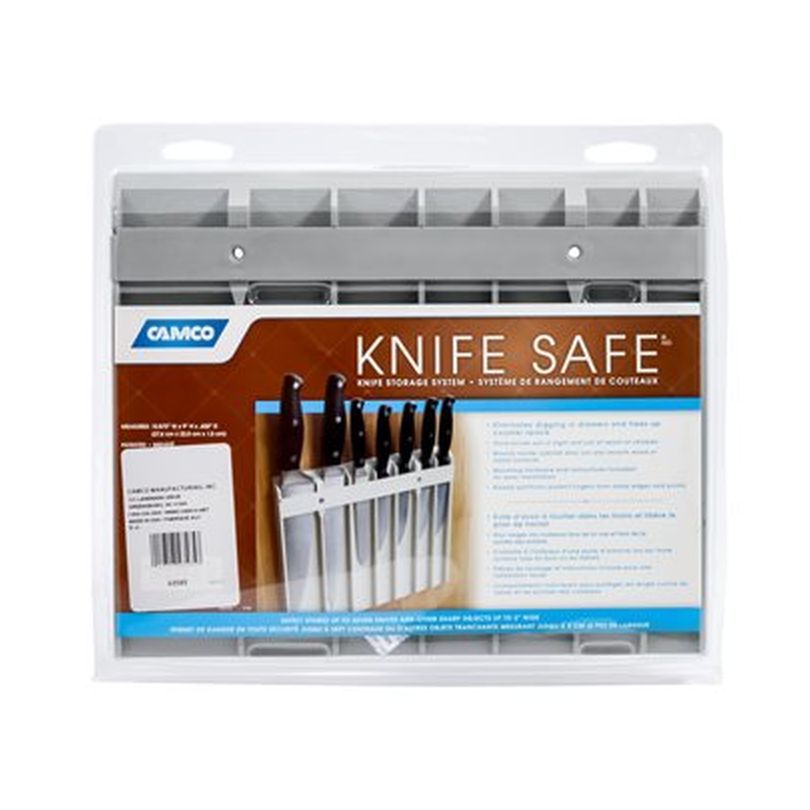 Knife Safe, Gray, 9 x 11 x 5/8